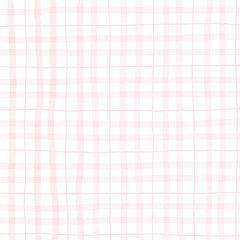 Pink Plaid Gingham Hand Drawn Background Pattern Overlay