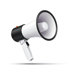 megaphone on white background