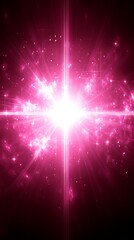 Fototapeta premium Pink Light Burst with Space Background.