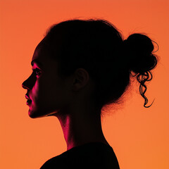 silhouette of a woman