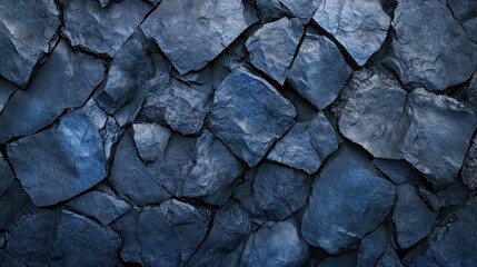 Fototapeta premium Blue abstract lava stone texture background