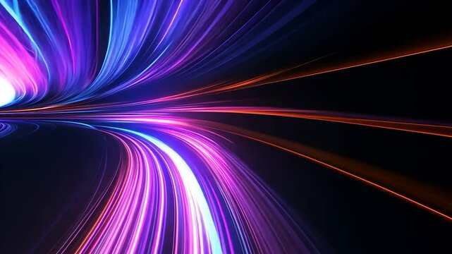 Abstract colorful backgrounds with bright, glowing lines create a vibrant motion and energy design