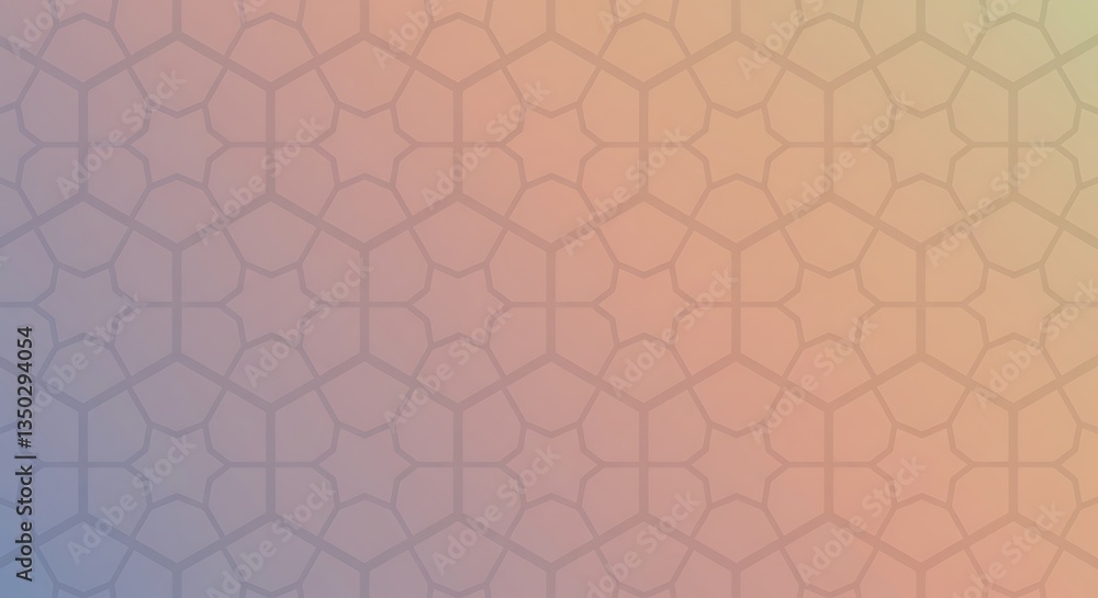 Poster geometric pattern background with soft pastel gradient colors for web design