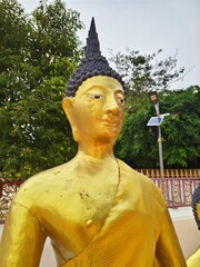 Obraz premium Golden Buddha in temple of Thailand