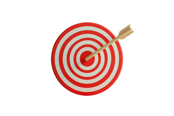 target with arrow isolated