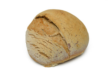 Rustic loaf of bread with cracked crust showcasing artisan baking techniques at dawn