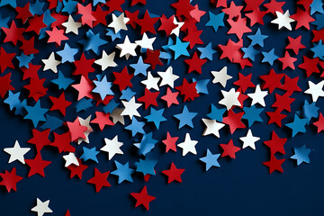 USA Star Confetti Celebration