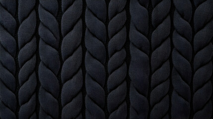 Fototapeta premium Dark gray cable knit textile texture