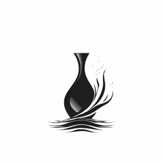 Modern Stylized Vase, Fluid, Calm
