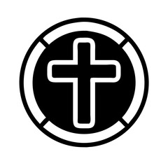 Obraz premium Minimalist blue tombstone icon design 