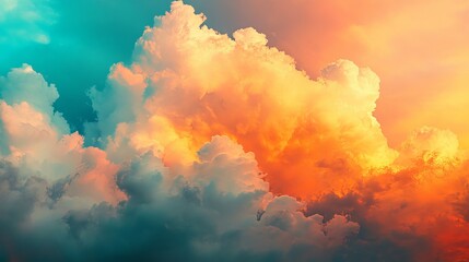 Fototapeta premium Dramatic Sky: A Stunning Abstract Display of Nature’s Beauty