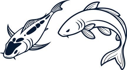 Obraz premium vector illustration of a fish