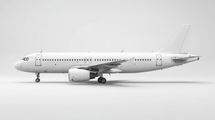 White Airplane Studio Mockup