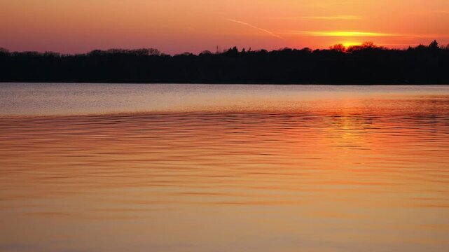 sunset at a lake