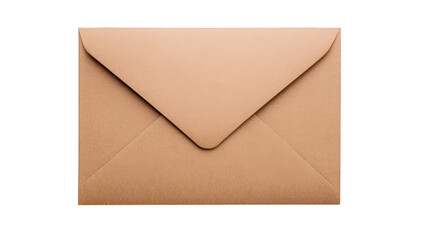 a simple brown envelope is displayed on a white background commonly used for mailing letters or documents its clean design suggests functionality and organization
