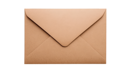 a simple brown envelope is displayed on a white background commonly used for mailing letters or documents its clean design suggests functionality and organization