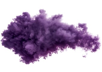 Purple Ink Cloud with Abstract Design.