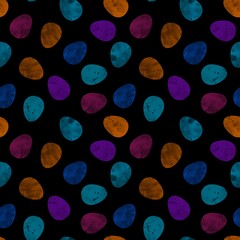 Easter eggs seamless spring pattern for wrapping paper and fabrics