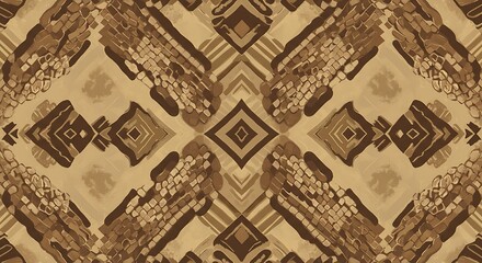 Obraz premium Abstract Brown Geometric Pattern Background for Design Projects