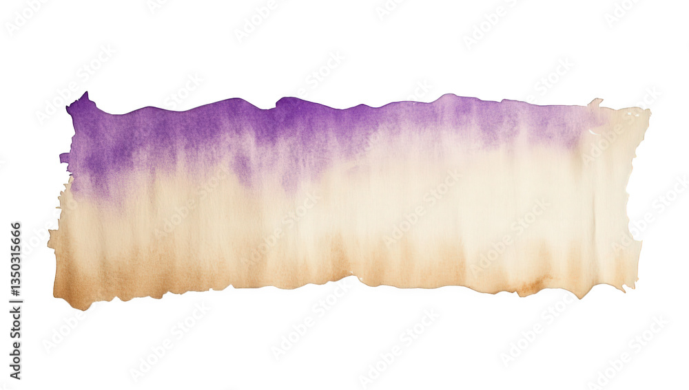 Poster watercolor gradient with shades of purple transitioning into beige creating a soft and artistic back