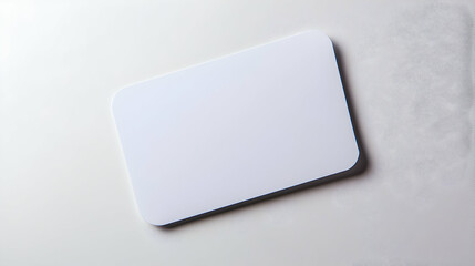 Blank white card mockup,  clean background, design template