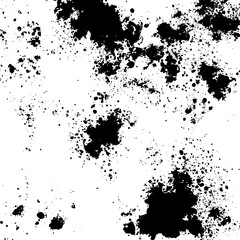 Grunge old detailed black texture. Vector background	
