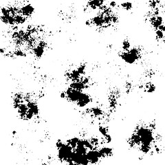 Grunge old detailed black texture. Vector background	
