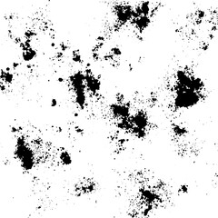 Grunge old detailed black texture. Vector background	
