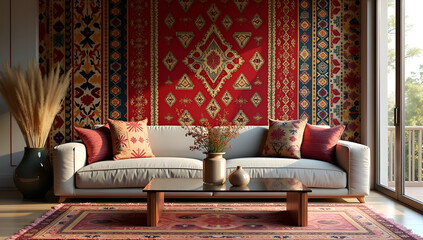 Blending Tradition with Modern: A Harmonious Living Room Design