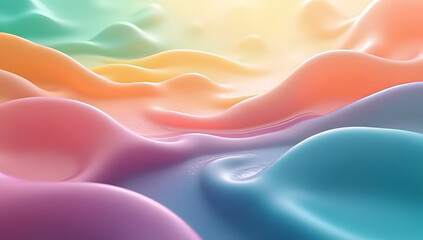 Obraz premium Saturated Serenade: Colors in Motion