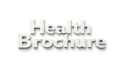 Health brochure text - promoting wellness and lifestyle improvements for all audiences