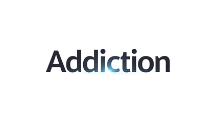 Understanding addiction through informative text and clear typography in a minimal setting