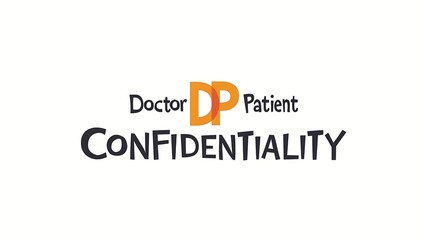 Fototapeta premium doctor and patient confidentiality text - emphasizing the importance of trust and privacy