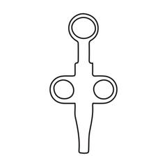 biopsy needle line icon