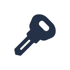 Car key icon. Solid glyph series icon