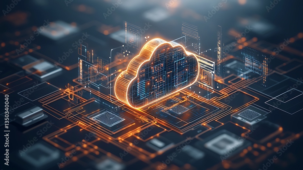 Poster Cloud computing technology abstract