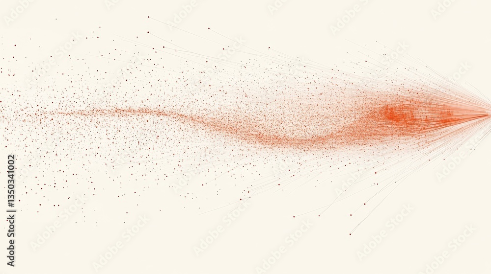Aufkleber an abstract nlp visualization showing real-time ai-powered keyword extraction.