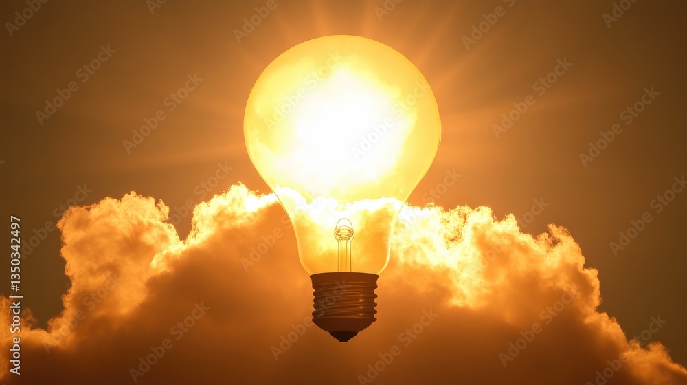 Poster a glowing cloud computing infrastructure enabling seamless communication.