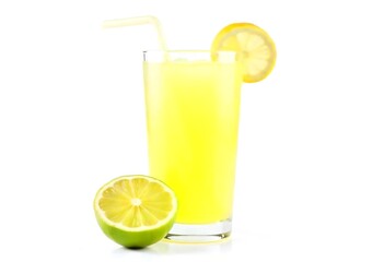 Lemonade with fresh cucumber, lime and mint in glass, close up view