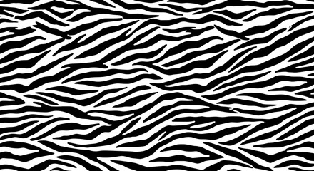 Zebra Stripes Pattern Background in Black and White for Design