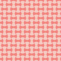Fototapeta premium Soft pink seamless pattern with abstract flower shapes, charming floral design for backgrounds, textiles, and decorations.