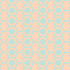 Honeycomb pattern in soft pastel colors with hexagonal shapes, modern design for wallpapers, textiles, backgrounds, and decorative elements.
