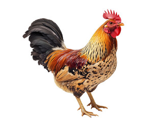Fototapeta premium rooster isolated on white