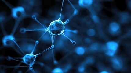 A neural network structure forming a digital text flow, representing NLP data processing.