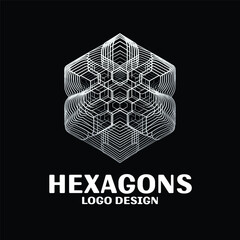 Hexagons Vector Logo Design