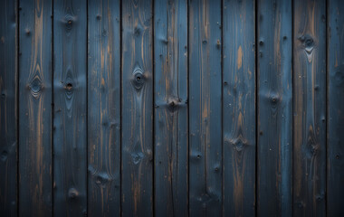 Dark blue and brown old wooden background with the texture of weathered wood planks. Wooden wall, a rustic background for design