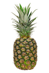 Fototapeta premium Fresh Ripe Pineapple Isolated on White Background, isolated png background.