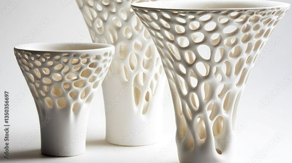 Aufkleber a sophisticated ceramic forming process creating large-scale architectural elements.