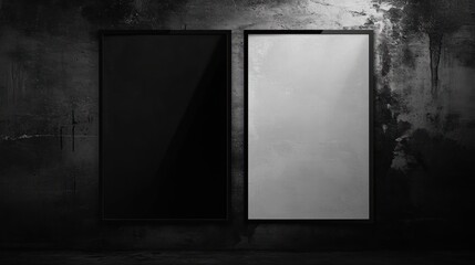 Dark Room, Blank Canvas, Contrasting Visions: A Study in Opposites