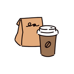 テイクアウトのイラスト